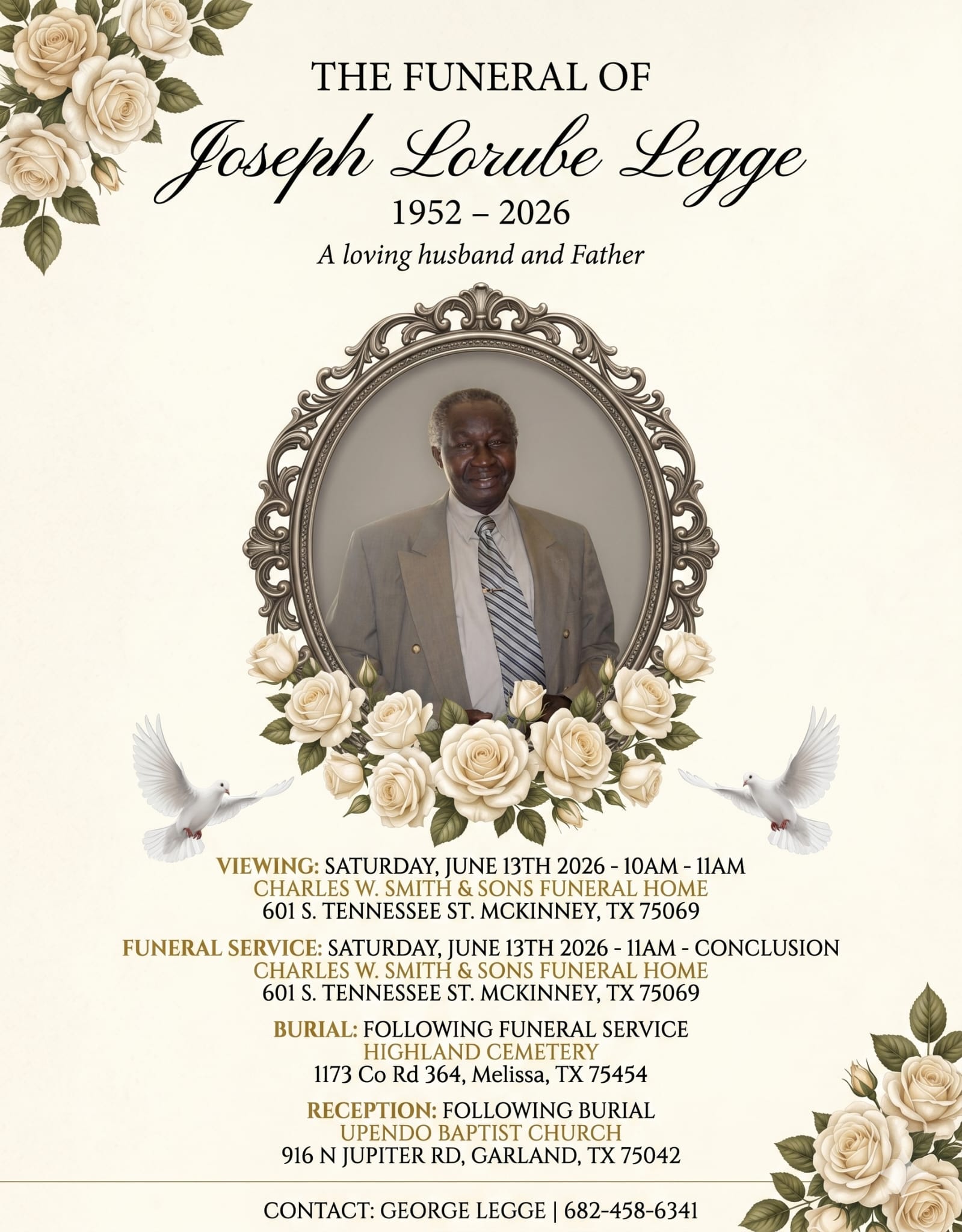 The Funeral of Joseph Lorube Legge